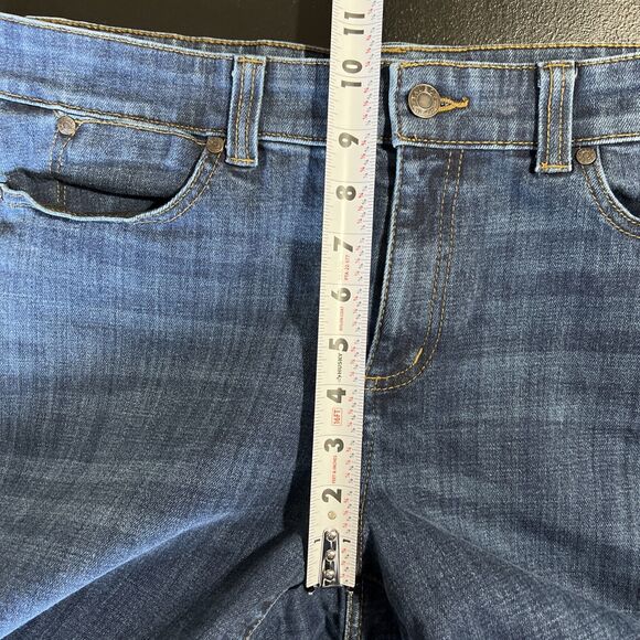 Talbots Jeans Women's 12 Dark Blue Denim Stretch Simply Flattering 5 Pocket - Picture 9 of 11